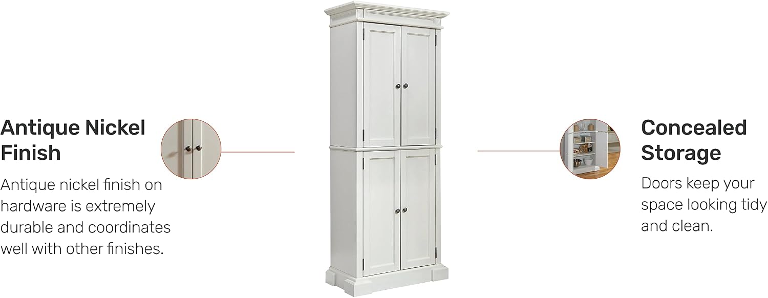 Homestyles Americana Off-White Pantry, 72'H
