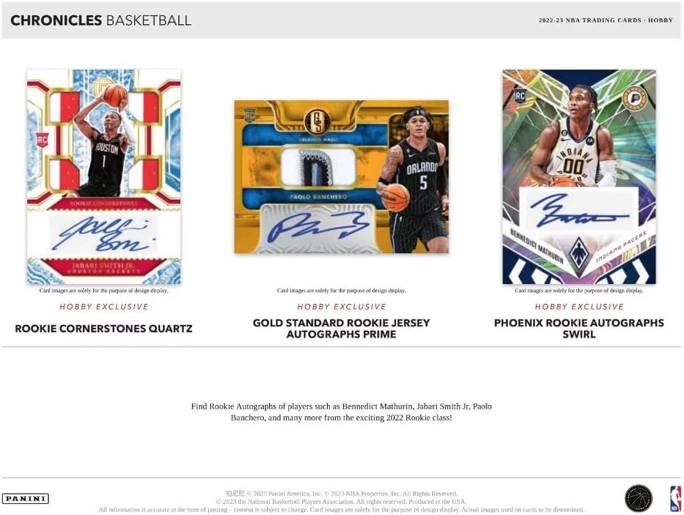 2022-23 Panini Chronicles Basketball Hobby Box - 6 Packs
