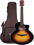 MXL&LJB 41' Acoustic Guitar, Guitarra De 6 Cuerdas Spruce Top Bone Nut for Beginner Intermediate Adults Teens(Gradient)