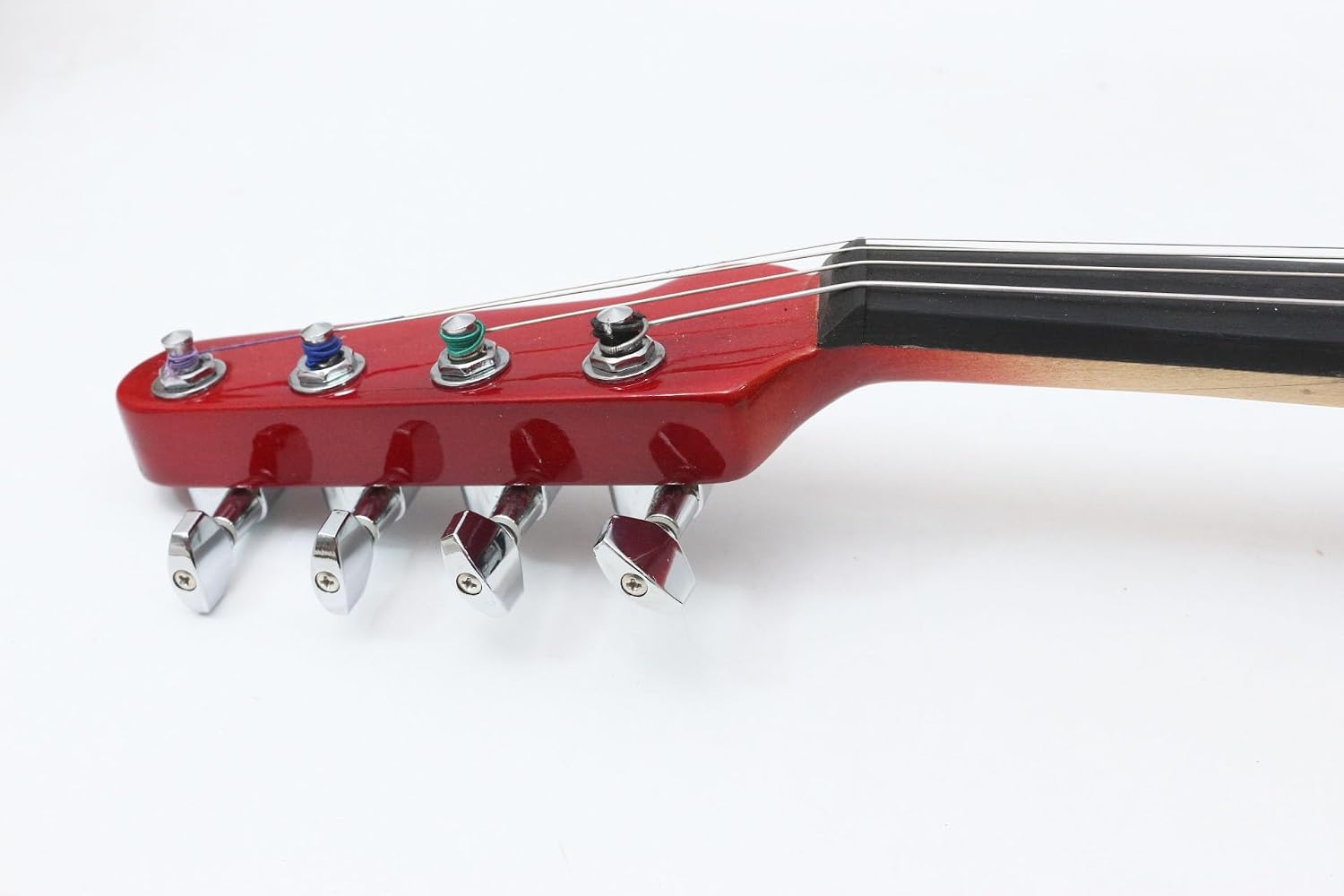 electric Viola 16 inch guitar-shaped Viola Solid Wood Body Ebony Fittings with case Bag, viola Bow, Rosin for Adults&Beginner&Students (Red)