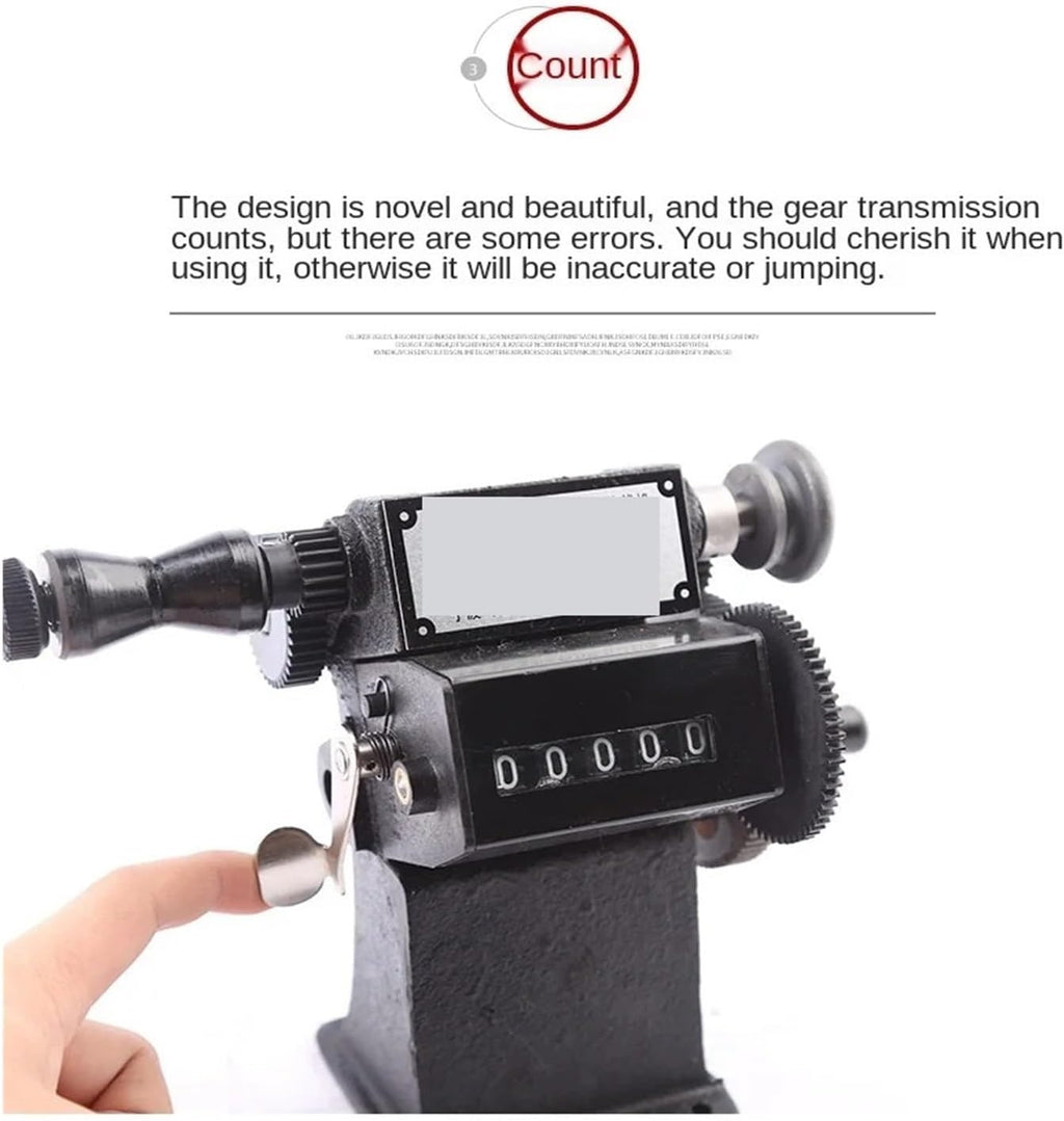 Coil Winding Machine, NZ-1 Hand Crank Electronic Counting Winding Machine, Small Home Hand Winding Machine, Stranding Machine Mini Count Winding Tools,for Guitar Pickup Coils Motor Coils
