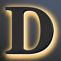 Backlit Illuminated LED House Numbers Upgrade Your Address Signs 16 Inch, Large Modern Light Up Address Numbers Signs, Stainlesss Steels Home Address Signs,D