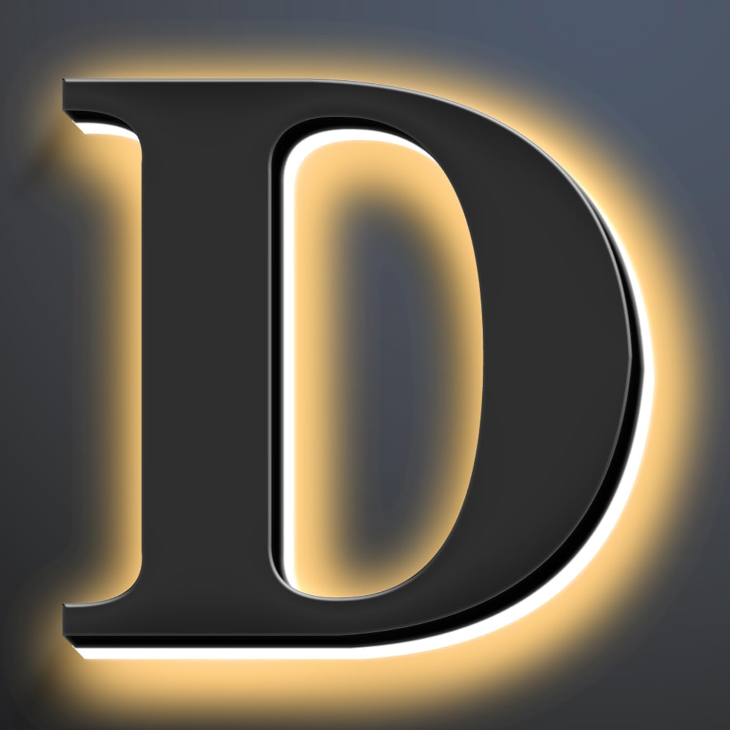 Backlit Illuminated LED House Numbers Upgrade Your Address Signs 16 Inch, Large Modern Light Up Address Numbers Signs, Stainlesss Steels Home Address Signs,D