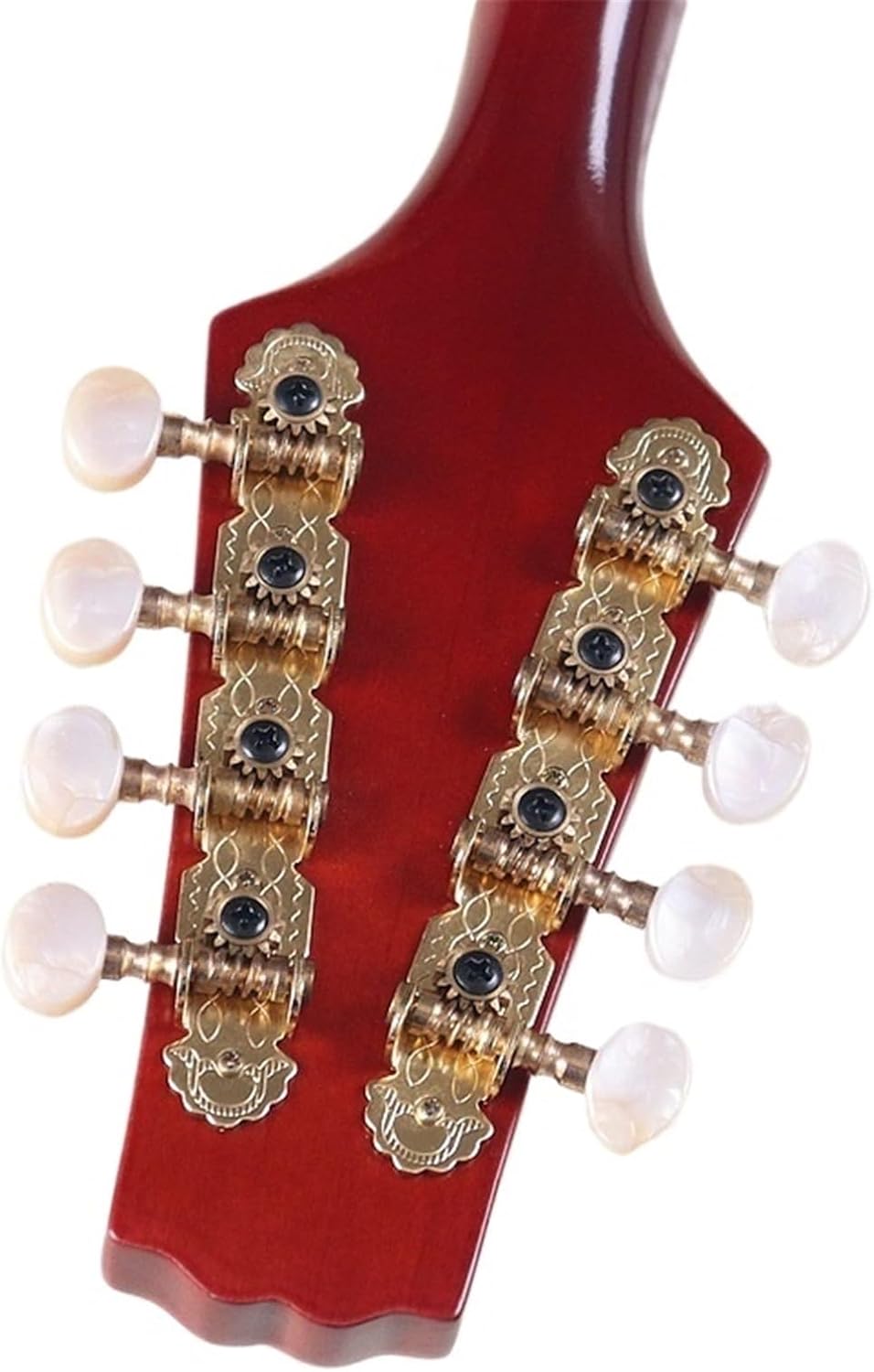 26 Inch Brown Red Mandolin Guitar Instrument Eight Strings Beginner Mandolin String Instrument