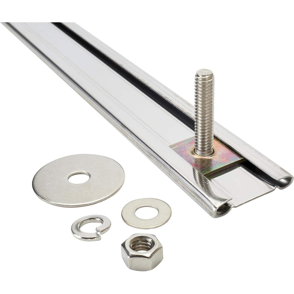 Speedway Motors T-Bolt Fastener Kit for Universal Pickup Truck Bed Wood Floor Strips, Sliding T-Bolt Hardware Set with Nuts and Washers for Stainless Bed Strip Installation
