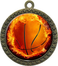 Express Medals 1 to 50 Packs Flame Basketball Gold Medal Trophy Award with Neck Ribbon STDD212-EMFCL803