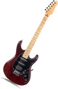 Professional Electric Guitar Playing And Practice Instrument Suitable For Beginners Professional Electric Guitar(Coffee)