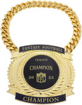 Fantasy Football Championship Chains Award, Champ Chains Award Winner Prize Trophy, 7-3/4″ x 7″ Large Champ Medal