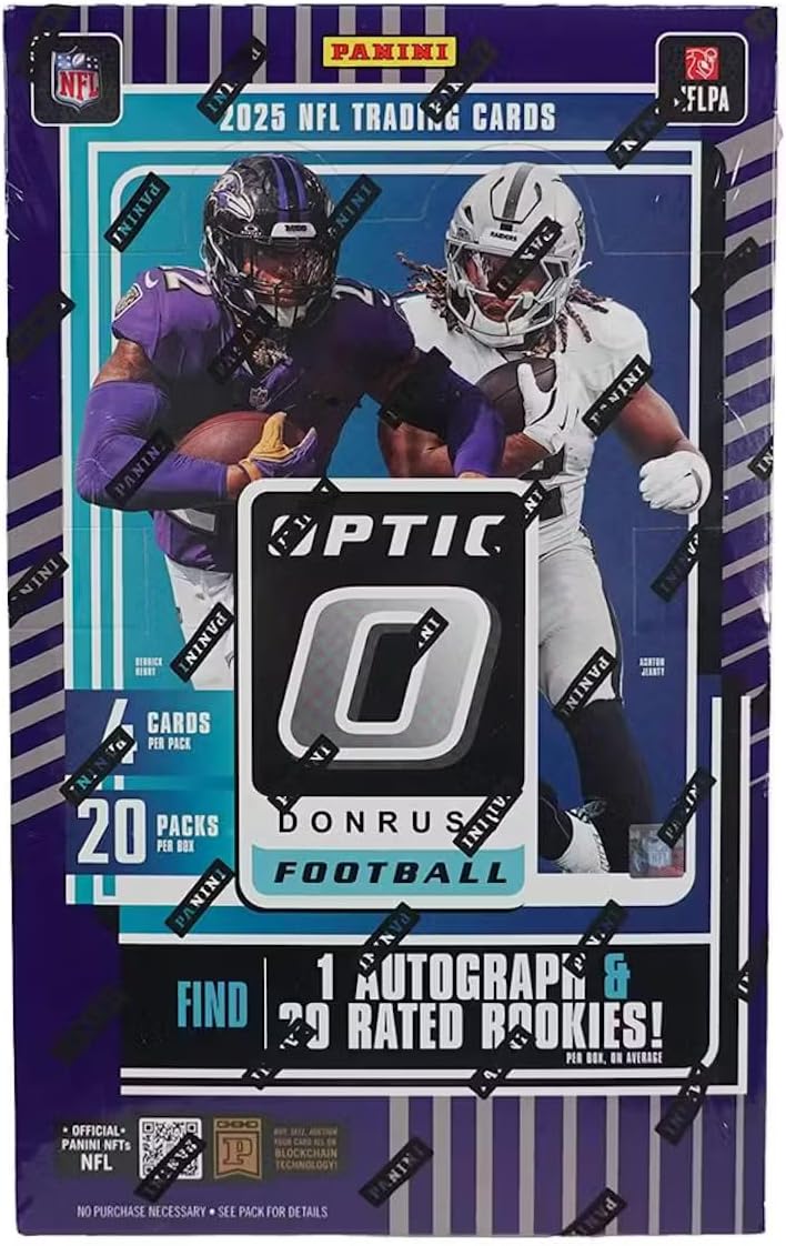 2025 Panini Donruss Optic Football Hobby Trading Card Box (1 Autograph Per Box)