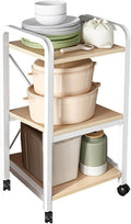 Adjustable Kitchen Bakers Rack, Freestanding Kitchen Utility Storage Shelf, Utility Cart for Narrow Places (Color : 3-layers, Size : 40cm)