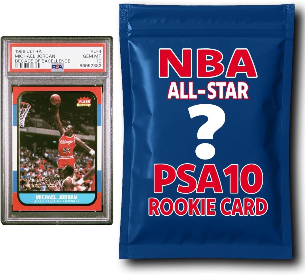 PSA 10 Graded NBA All-Star Basketball Rookie Card Mystery Box