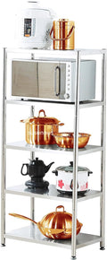 Susunnus Stainless Steel Shelves Heavy Duty Shelving Metal Shelving Units and Storage Kitchen Industrial Storage Rack (24.8in*15.8in-5T)
