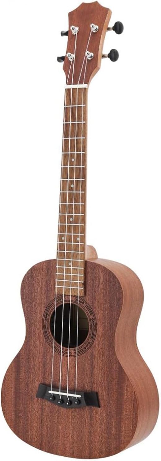 Adult Ukulele 21/23/26 Inch Ukulele 4 Nylon Strings Mahogany Tenor Ukulele Acoustic Cutaway Guitar(23 Inch)