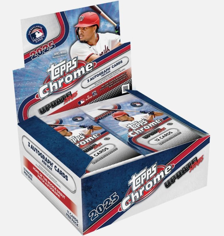 2025 Topps Chrome Update Baseball Sealed Jumbo Hobby Box (3 Autograph/Box)