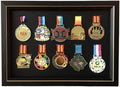Medal Display Box 3D Photo Frame Marathon & More - Football, Gymnastics, All Sports Medal & Badge Stand (8x6in)