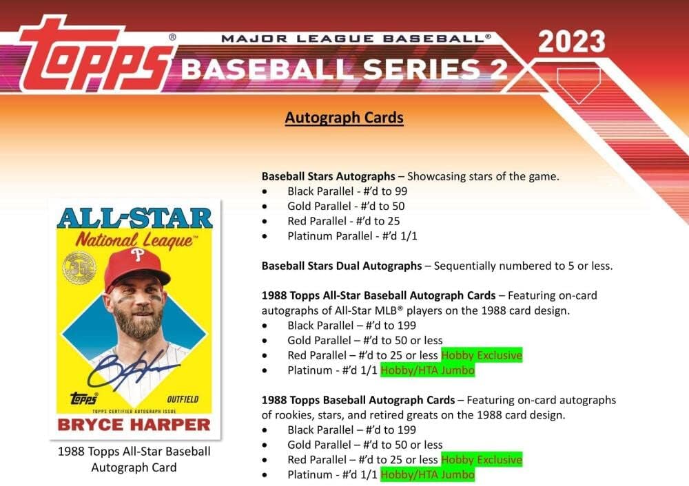 Topps 2023 Baseball Series 2 Hobby Box