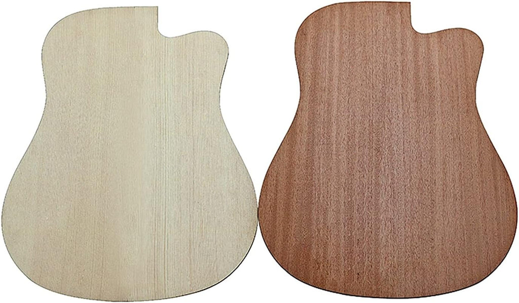 Unfinished Guitar Body 1 Set DIY 41' Unfinished Acoustic Guitar Style Guitar Kit African Peach Blossom Core Guitar DIY Accessory