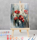 Paint by Numbers Kit for Beginner Flower Painting by Numbers DIY Acrylic Arts and Crafts Without Frame Red Easy Adult Canvas Art on Canvas 40x53 inch Model YEYUMEOZ3-2