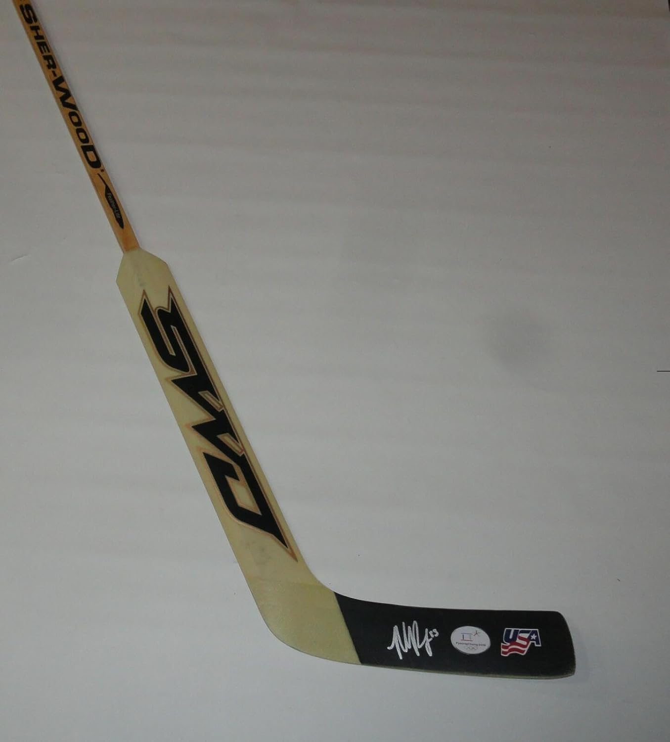 Maddie Rooney Signed Goalie Stick Team Usa Olympics 2018 Medal Psa Coa - Autographed Olympic Hockey Sticks