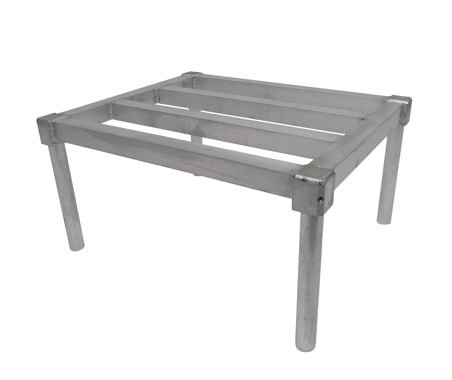 Channel ADE2024KD Dunnage Rack, Tubular Style, Knock Down Series, Aluminum Construction, 2200 lbs Capacity, 24'W x 20'D x 12'H, For Walk-in Freezers, Refrigerators and Dry Storage, NSF, Made in USA