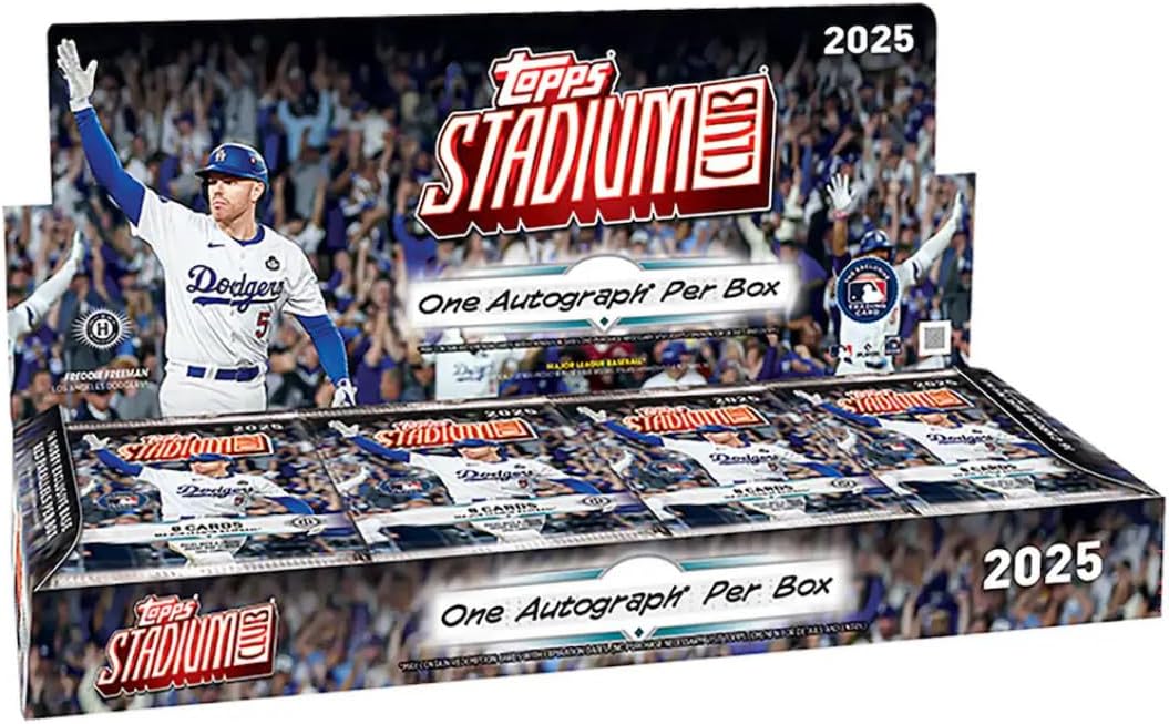 NEW Topps 2025 Stadium Club Baseball Trading Cards - Hobby Box - 1 Autographs Per Box- Factory Sealed