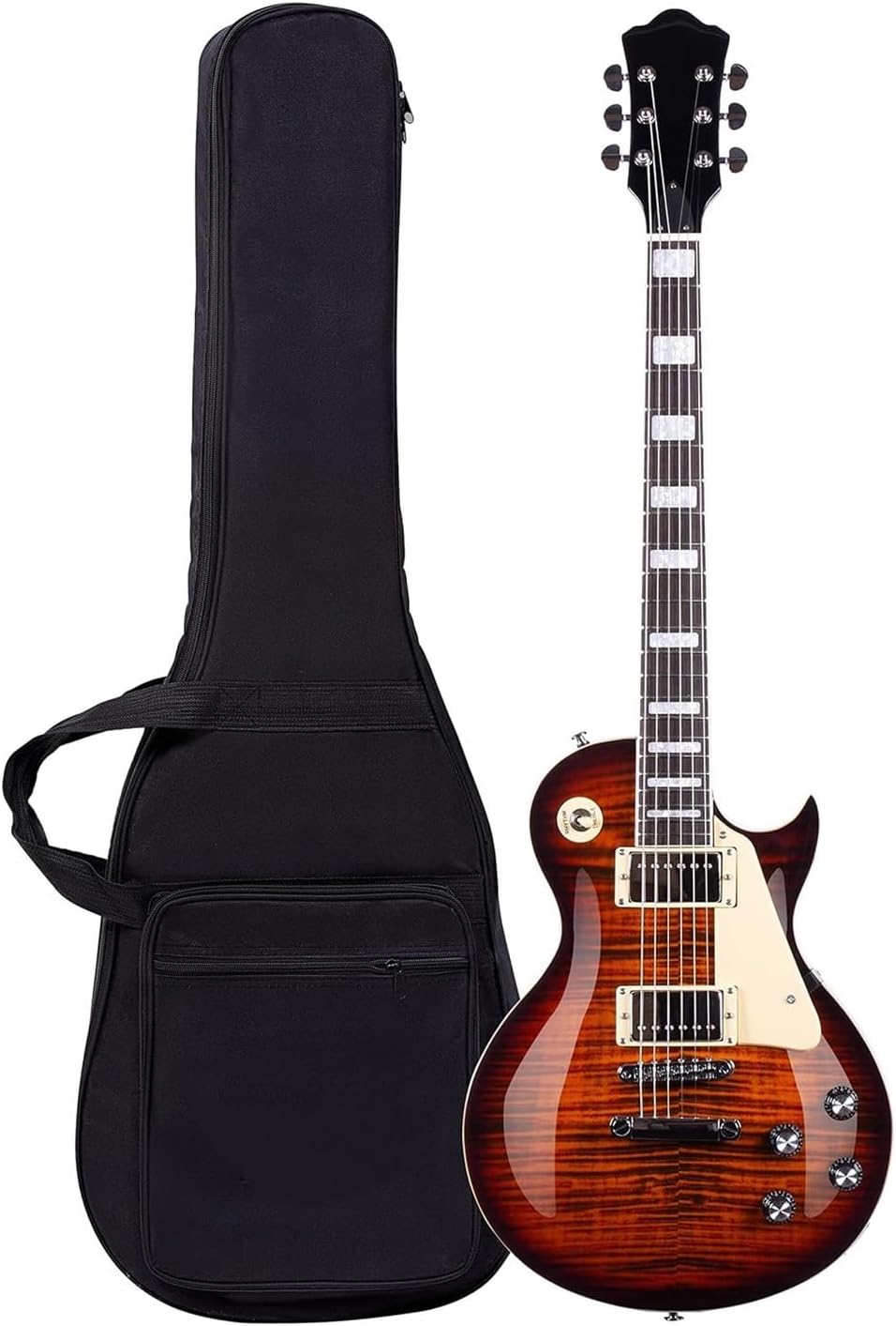 Solid Solid Electric Guitar With Gig Bag Ideal For Beginner Musicians Professional Electric Guitar(Vintage)