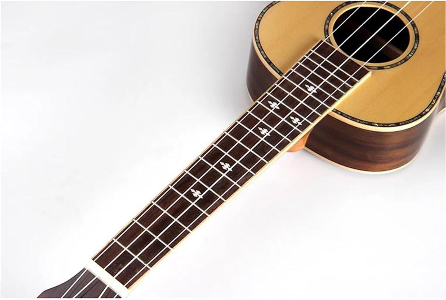 Adult Ukulele 24 Inch Ukulele Guitar Solid Spruce Top Rosewood Back Acoustic Tenor Small Nylon String Guitar