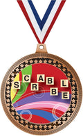 Crown Awards 2.75' Scrabble Medal Award, Bronze Vega Scrabble Team Trophy Award Includes Free Neck Ribbon Prime