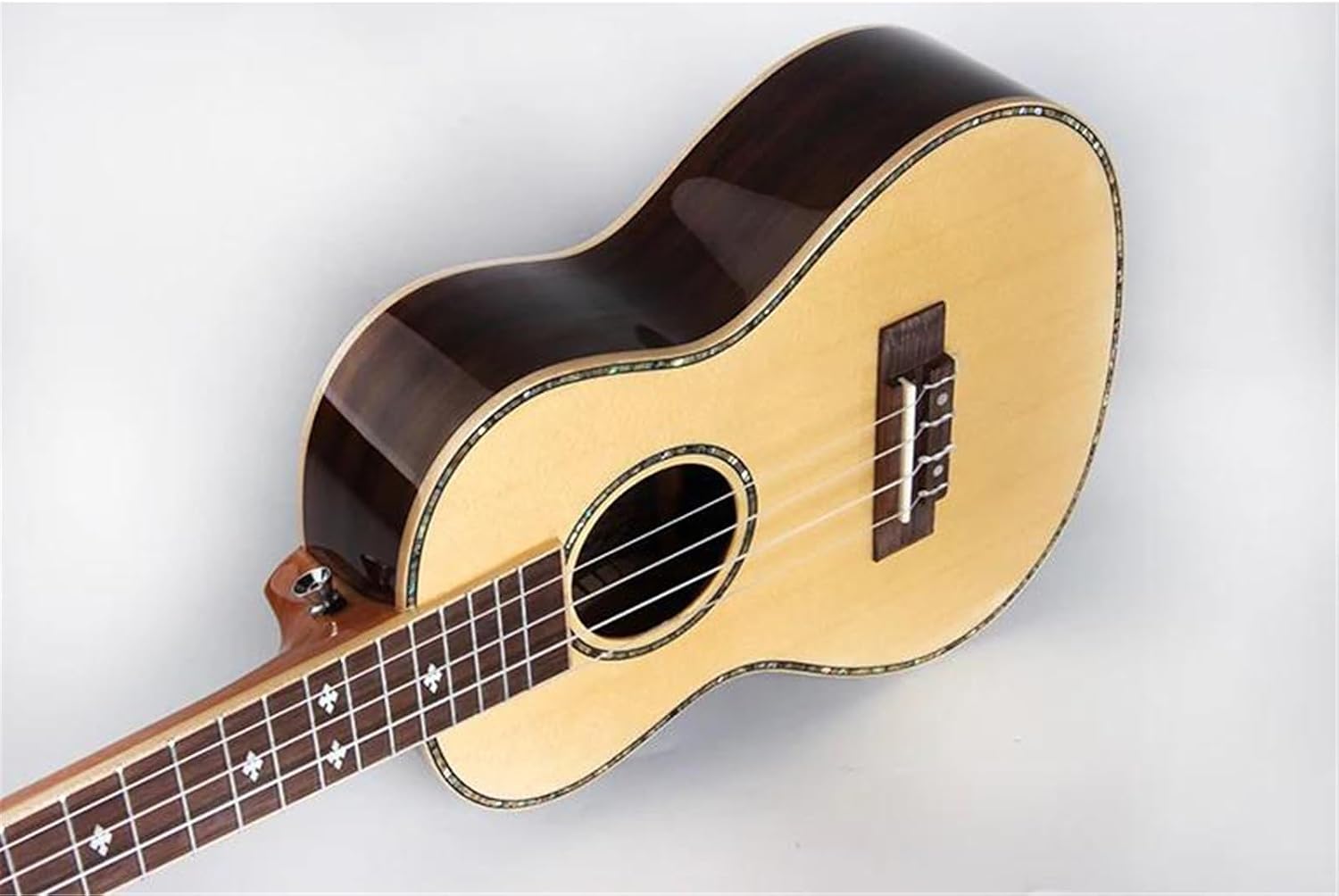 Adult Ukulele 24 Inch Ukulele Guitar Solid Spruce Top Rosewood Back Acoustic Tenor Small Nylon String Guitar