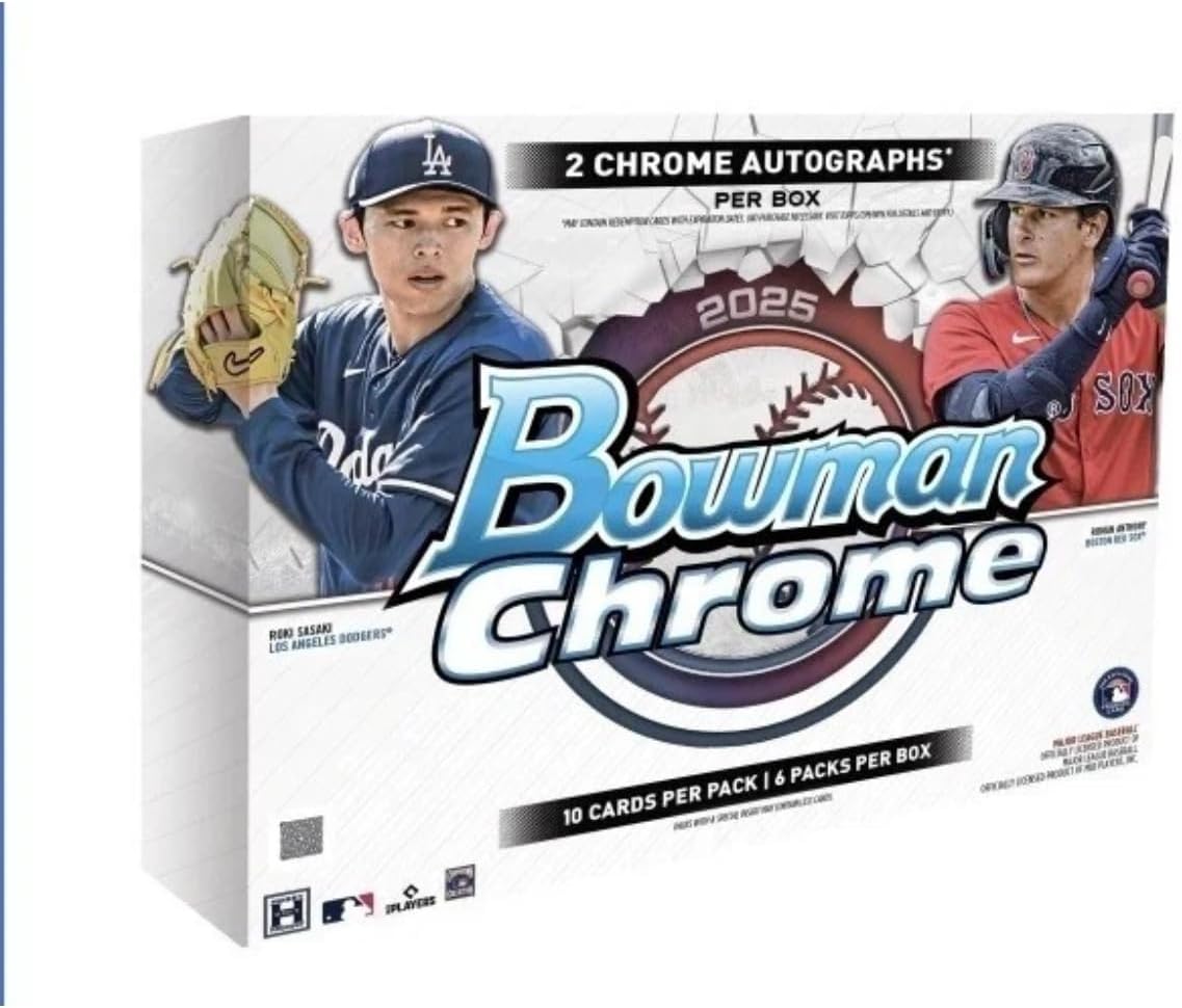 2025 Bowman Chrome Baseball Sealed Hobby Box (2 Auto/Box)