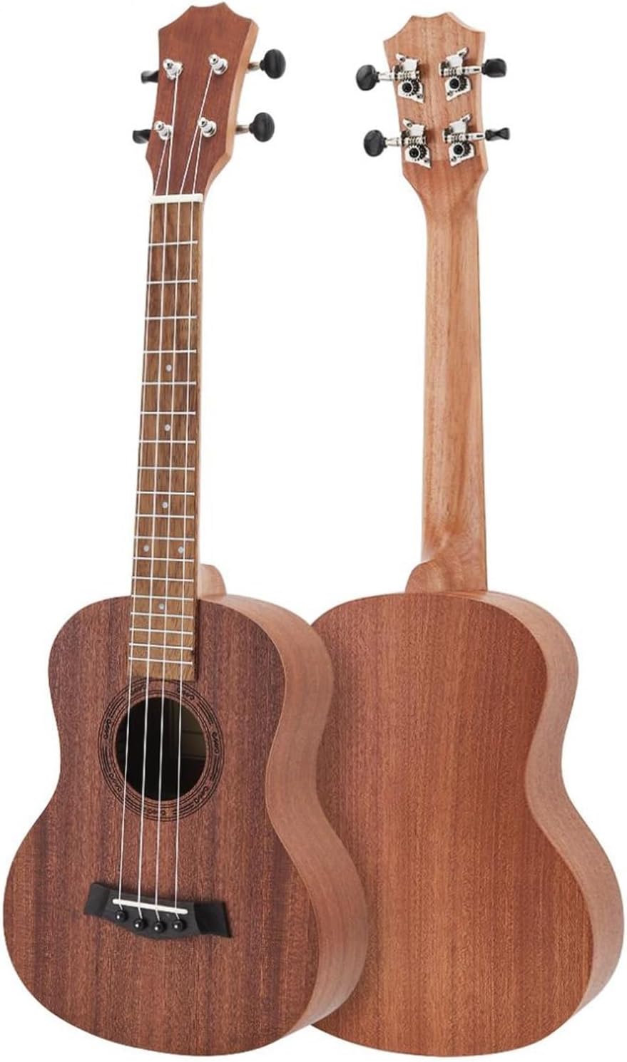 Adult Ukulele 21/23/26 Inch Ukulele 4 Nylon Strings Mahogany Tenor Ukulele Acoustic Cutaway Guitar(23 Inch)
