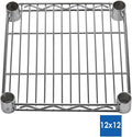 Shelving Inc. 12' d x 12' w Chrome Wire Shelving with 3 Tier Shelves, Weight Capacity 800lbs Per Shelf
