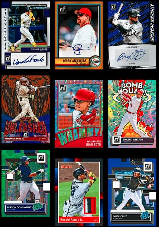 2022 Panini Donruss Baseball Hobby Box (24 Packs/8 Cards: 2 Autos, 1 Mem)