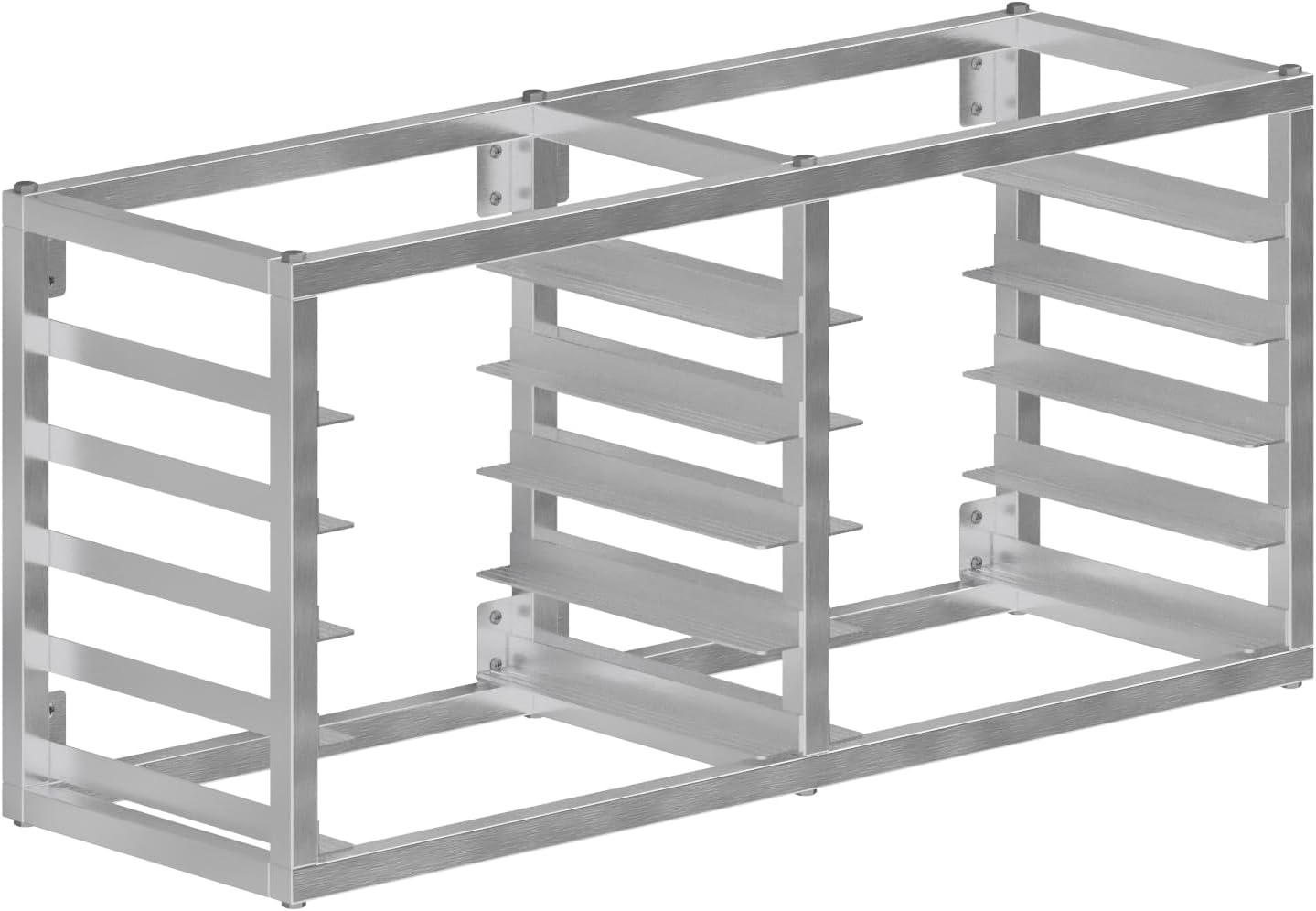 AmGood Wall Mounted Sheet/Bun Pan Rack - 40' x 13' x 18'. Fits 10 Half Size Pans. NSF