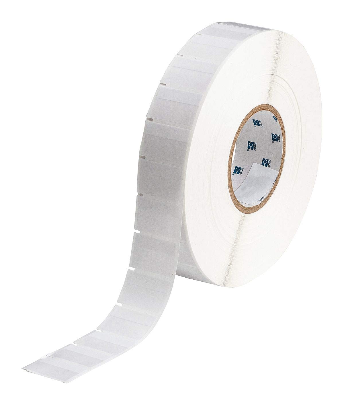 Brady THT-118-427-5 1.5' Width x 1' Height, B-427 Self-Laminating Vinyl, Matte Finish White/Translucent Thermal Transfer Printable Label (5000 per Roll)