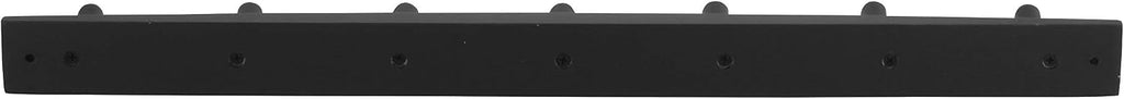 Spectrum Diversified Wood Hook Rack, 7 Peg, Black (Pack of 2)