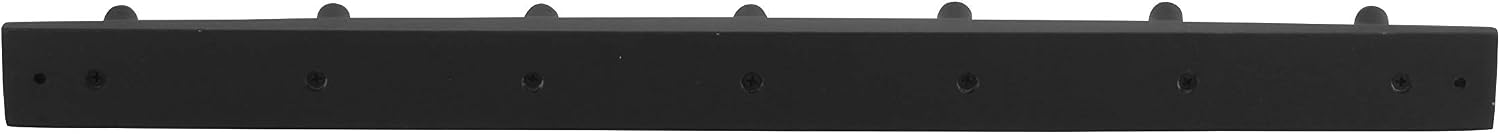 Spectrum Diversified Wood Hook Rack, 7 Peg, Black (Pack of 2)