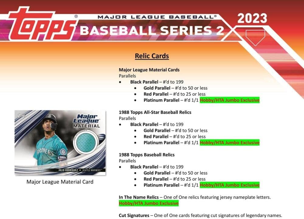 Topps 2023 Baseball Series 2 Hobby Box