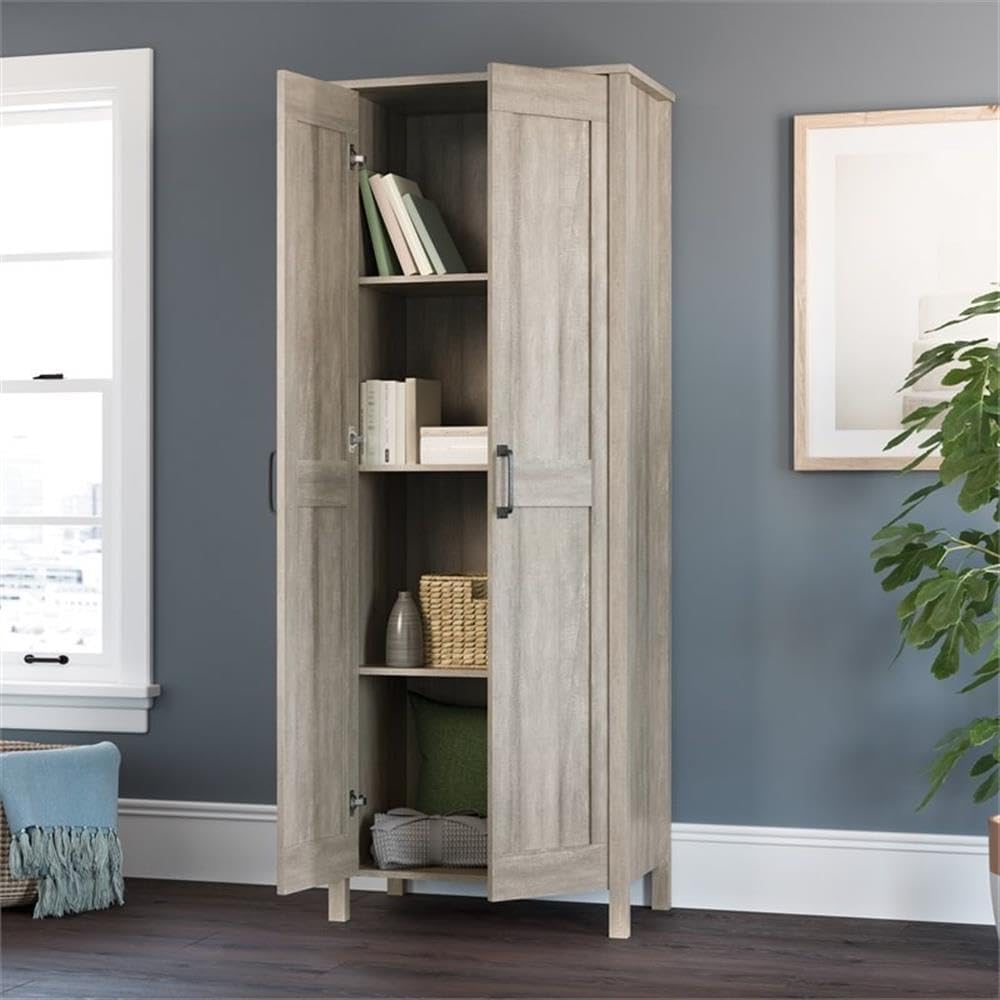 Sauder Miscellaneous Storage, Two-Door Storage Cabinet, in Spring Maple Finish