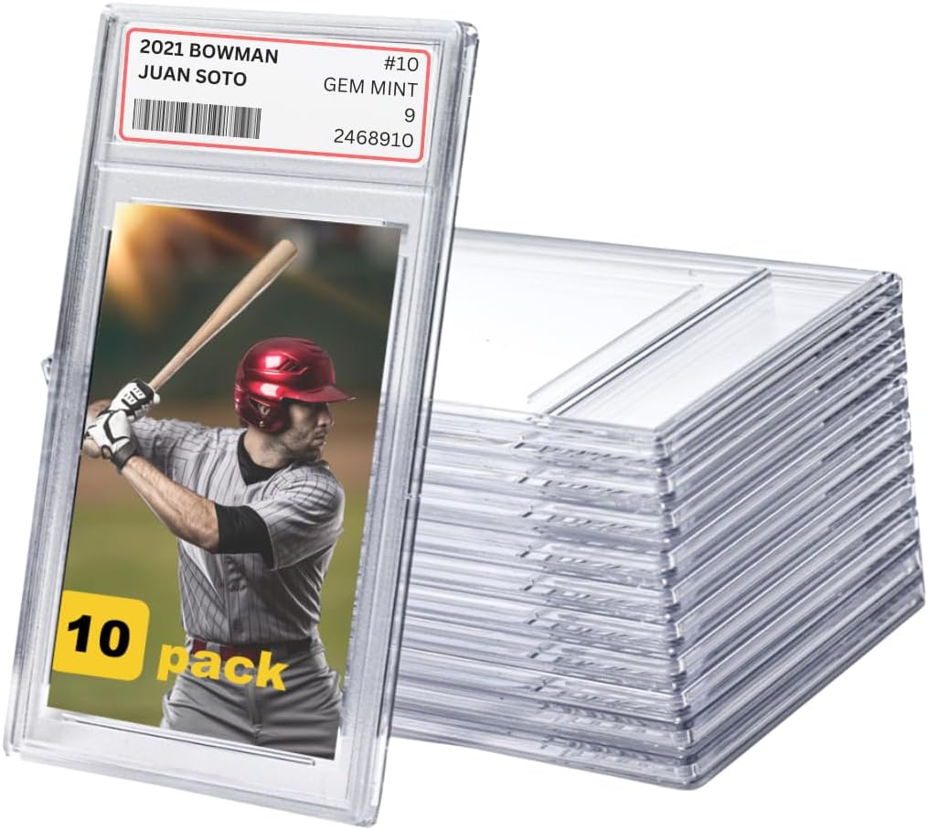 Frosted Graded Card Slab Empty (Pack of 250) for Trading Sports Cards - Up to 35pt