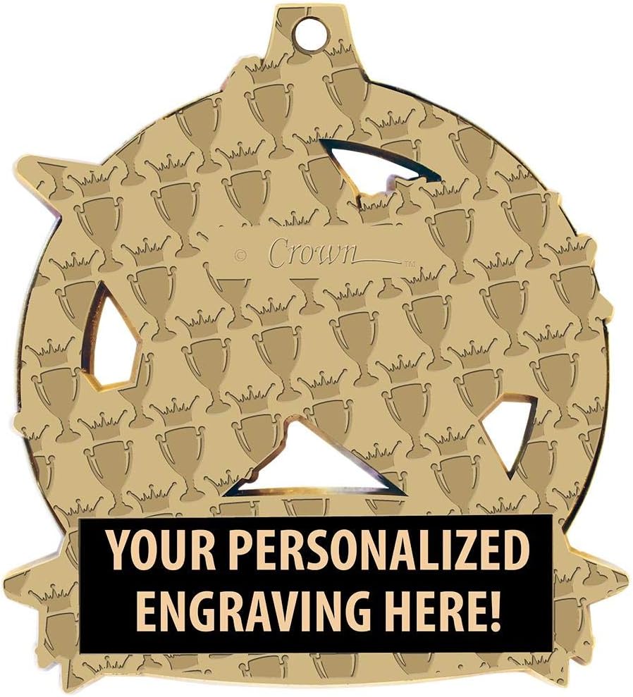 Crown Awards Custom Dance Medals, 2 1/4' Shieldz Dance Award Medals with Free Engraving