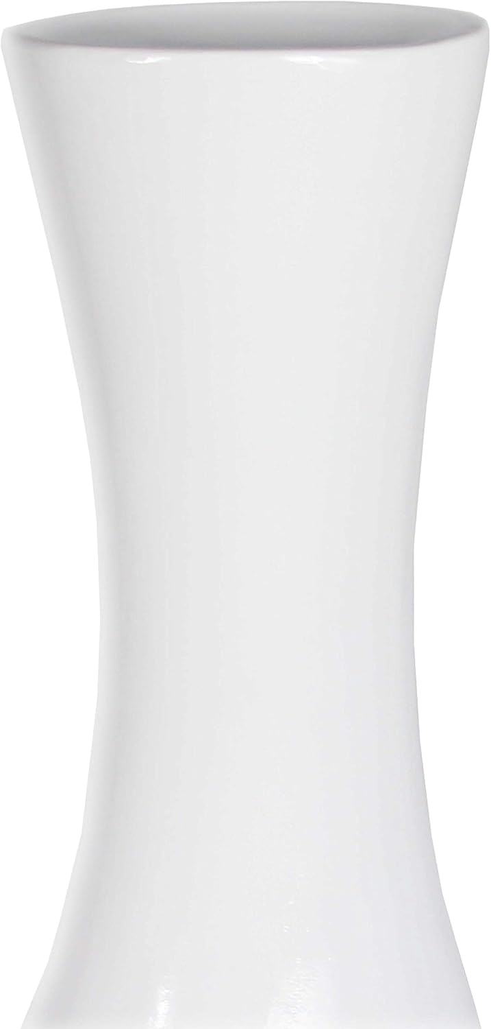 Modern Black and White Large Floor Vase - 43 Inch Tall, Contemporary Home Decor, Minimalist Design, Elegant Room Accent, Statement Piece, Sleek Floor Decoration, Fill with Dried Branches or Flowers