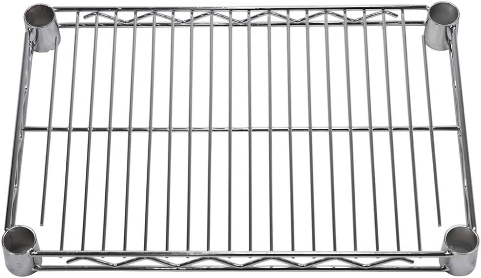 Shelving Inc. 12' d x 18' w Chrome Wire Shelving with 3 Tier Shelves, Weight Capacity 800lbs Per Shelf