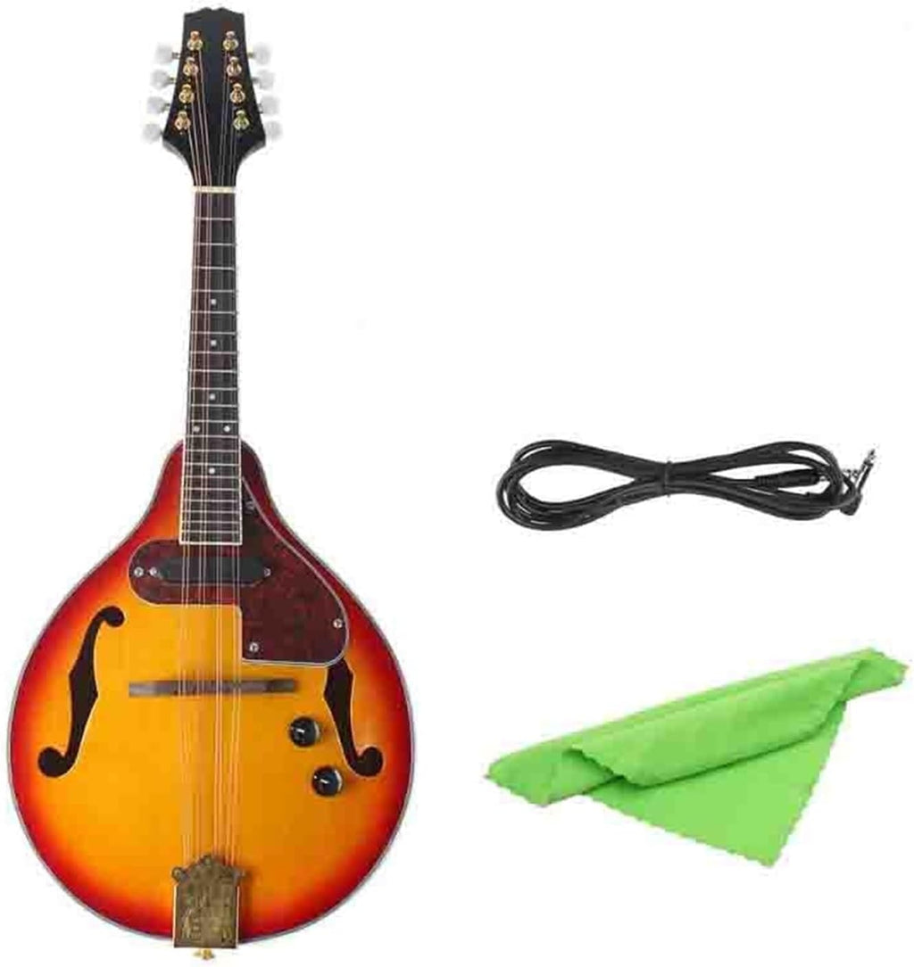 Musical Instrument Mandolin Guitar Eight String Plug In A Type Wine Red Beginner Mandolin String Instrument(1)