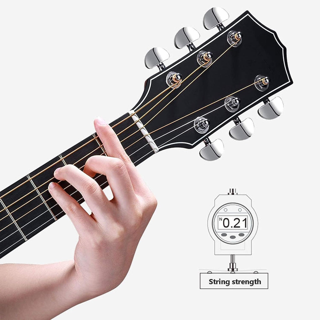 41in Acoustic Guitar, Getting Started for Novice Beginners Veneer Junior Guitar， for Male and Female Students Childrens (Size:41in,Color:#a)