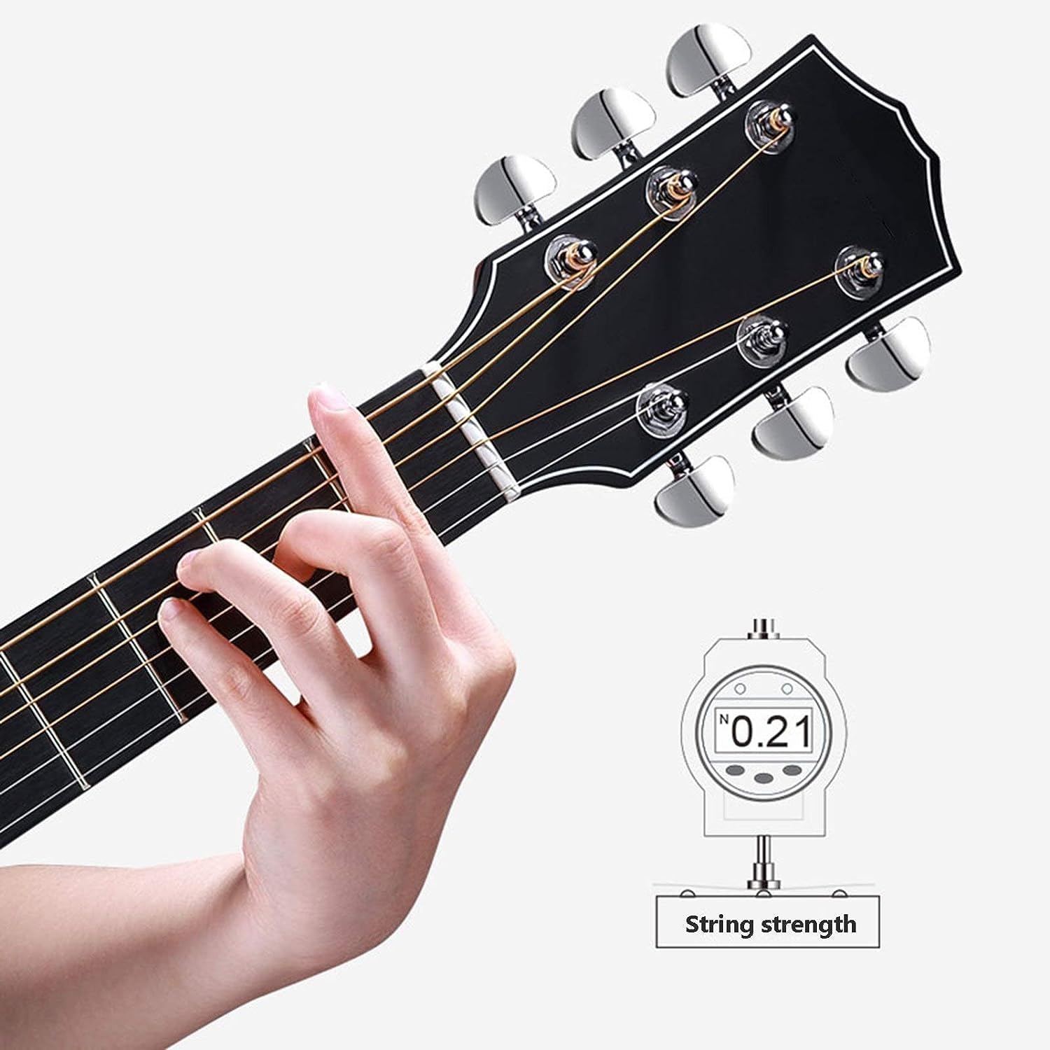 41in Acoustic Guitar, Getting Started for Novice Beginners Veneer Junior Guitar， for Male and Female Students Childrens (Size:41in,Color:#a)
