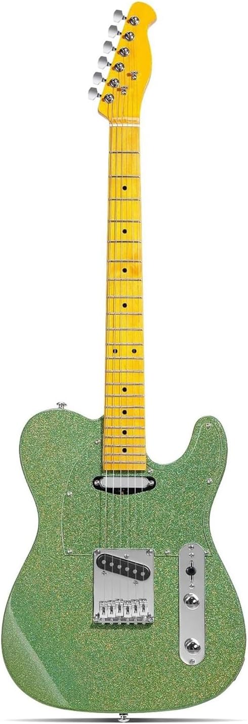 Suitable For Beginners And Adults To Play Electric Guitar Professional Electric Guitar(Green)