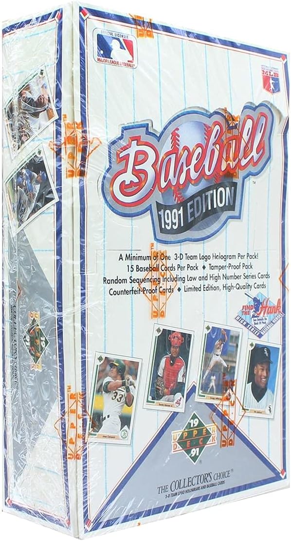 Upper Deck MLB 1991 Baseball Low & High Series Sealed Box | 36 Packs (540 Cards)