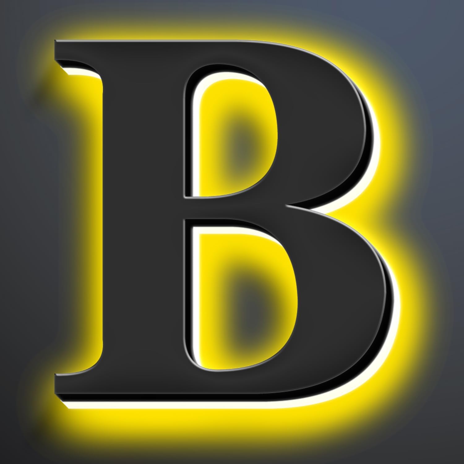 Backlit LED Illuminated House Numbers 20 Inch, Stainless Steel Hand-Polished For House Address Signs, Modern Light Up House Number, Metal Address Numbers With Lights,B