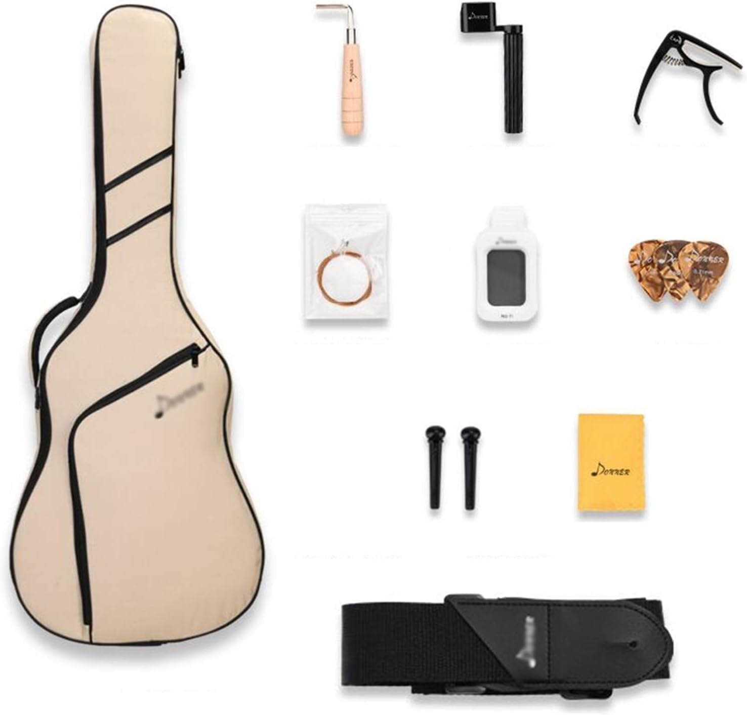 Classical Guitar 40/41 inch Beginner Girls Student Beginner Kits Cutaway Spruce Veneer Acoustic Wood Guitar (Size:41 inches,Color:Black)